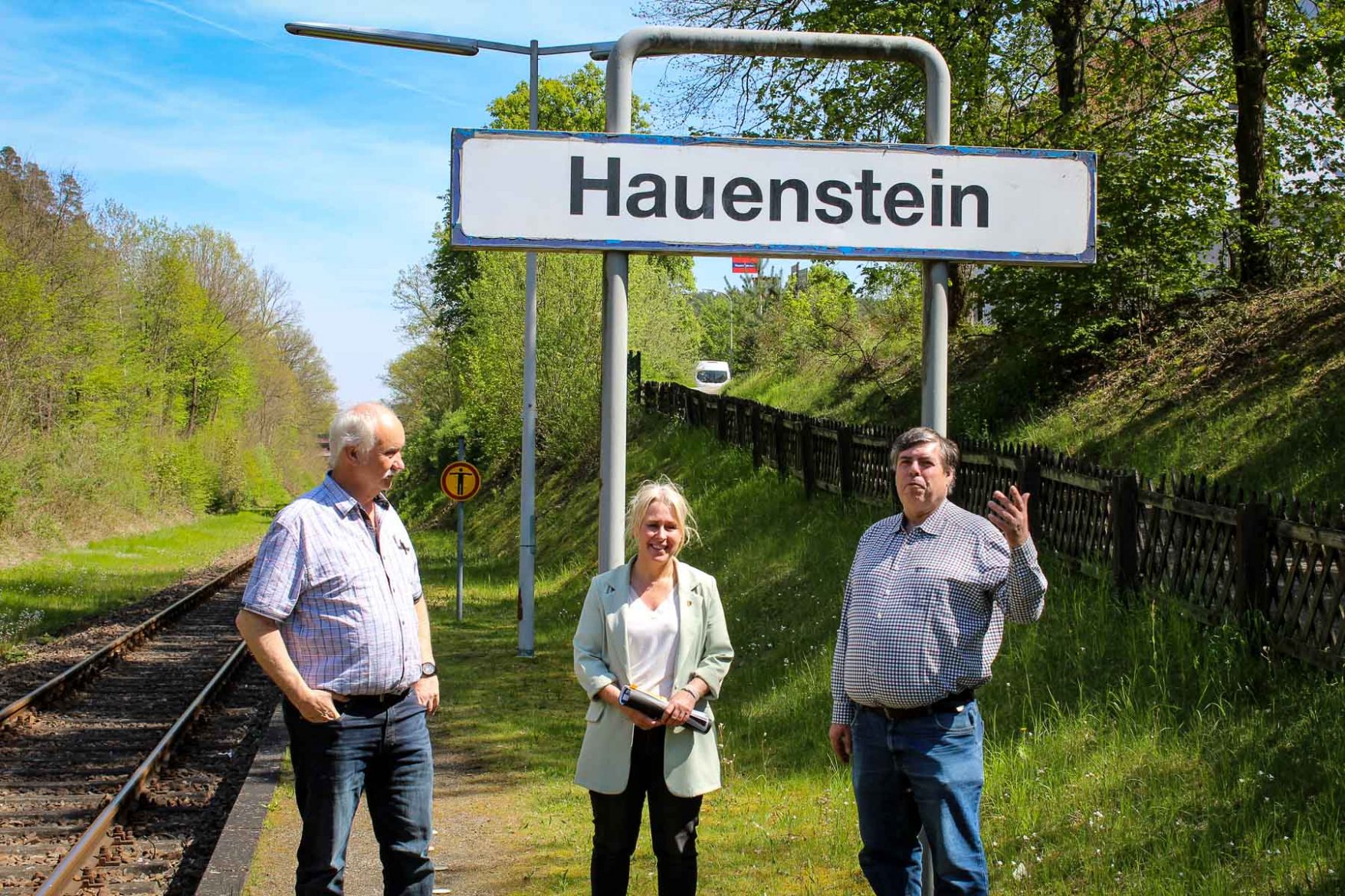 Bereisung der Verbandsgemeinde Hauenstein mit der Landräting Frau Dr. Susanne Ganster - Station Alter Bahnhof